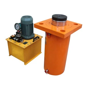 100-1000 Ton 100-500 mm Stroke Double Acting Heavy Duty Flange Cylinder Hydraulic Jack