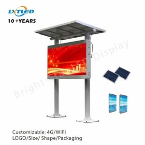 P6 High Refresh 3840Hz Energy Saving Outdoor Street Advertising Light Pole LED Display with Waterproof