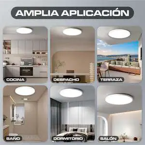 30W Modern IP44 Plastic AC LED Ceiling Light for Living Room and Kitchen Durable Home Use Lighting