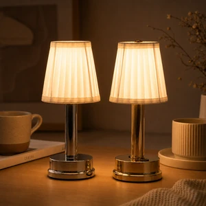Rechargeable LED Table Lamp Modern Design Touch Control Ambient Lighting For Bars Restaurants Cafes Commercial Dining Spaces