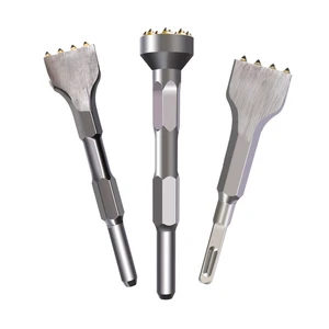 Carbide Tipped Round Head Bushing Hammer Tool with 12 Point Designed for Concre Stone Grinding