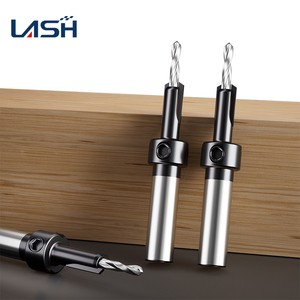More Wear-resistant Longer Service Life Woodworking Countersink Drill Bits Fully Ground Center Drill Bright Finish for Pine