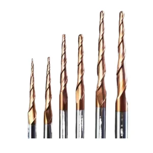2 Flute Tungsten Carbide Taper Ball Nose End Mill Milling Cutter