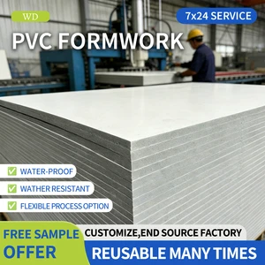 Professional PVC Concrete Template Shuttering Panel with Smooth Surface
