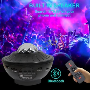 OEM Portable Indoor RGB LED Smart Music Projector Lamps Colorful USB Night Lights Speaker Bedroom Modern Rgb Star Projector Lamp