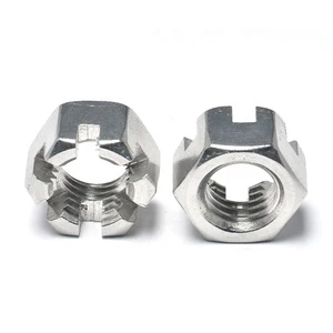 DIN935 DIN937 Solid High Slotted Stainless Steel 304 Hex Castle Nut
