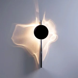 Modern Designer Luxury LED Stainless Steel Wall Lamp Yellow Glass Shade Warm White CRI 80 1500 Lumens Bedroom Decorative