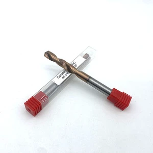 OBT High Toughness Solid Tungsten Carbide Metric Chamfered 2-Flute Drill Bit for Milling Machine Tools Precision 0.005-0.01 for