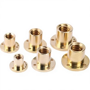 T32 Copper Flange Nut for Trapezoidal Lead Screw with Lead 6mm