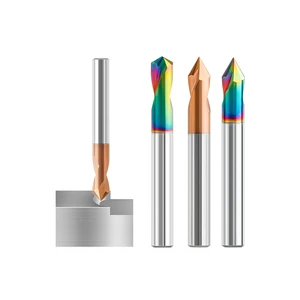 Naseiko AlTin Coated 60 Center Drill Bit Spot Drill for Aluminum 120 Inner Hole Deburring Chamfering Milling Cutter OEM