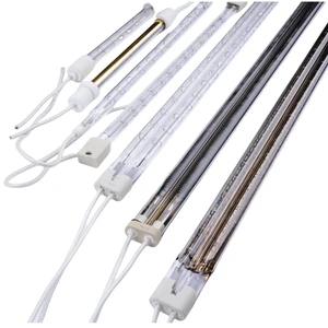 Manufacturer Wholesale Quartz Glass Infra Red IR Halogen Infrared Heater Lamp for Printing