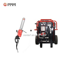 Hydraulic Chain Saw for Reinforced Concrete Mixture Cutting for Demolition and Rescue