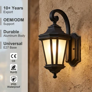 Classic European Outdoor Wall Lamp Waterproof IP65 - Die-Cast Aluminum Garden Sconce with E27 Premium Villa Exterior Lighting