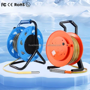 CE 30m 50m 100m 200m 300m 500m Metal Steel Ruler Level Gauge Portable Borehole Well Drilling Water Depth Steel Ruler Level Meter