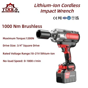 Brushless Electric Impact Wrench 12V 1000Nm High-Torque Lithium-Ion Cordless Powerful Automotive & DIY Repair Tool OEM