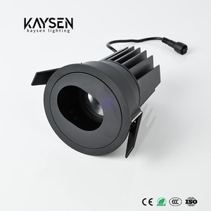 15W Anti-Glare Embedded COB LED Spotlight with Warm White IP65 5-Year Warranty for Home Office Hotel & Supermarket Lighting