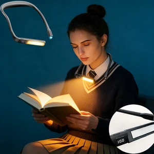 High Quality Wireless Reading Light Neck Rechargeable Eye Care LED Book Lights Lamp for Reading Knitting Camping