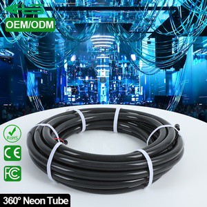 24V DMX Black 360 Rgbw Led Silicone Tube Neon Flex Addressable RGB/RGBW Black Flexible Led Tube Light For Rave Club