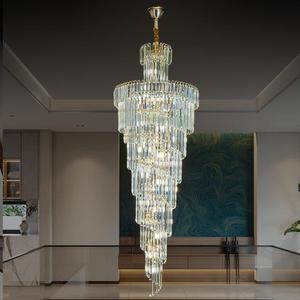 European-style Crystal Chandelier Living Room Headlamp Modern Luxury High-end Chandelier Duplex Building Empty Villa Branch