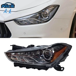 For Maserati Ghibli Headlight 2014-2022 Maserati Ghibli GT Left and Right Original US Version Xenon Headlamp LED DRL