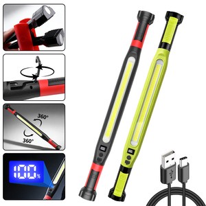 Multifunctional COB Work Light 72 LED Warm White Portable 360 Degree Rotating ABS Magnetic With Battery Display