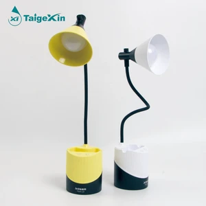 Gooseneck Rechargeable Flexible Desk Lamp 3 Level Brightness Eye-caring Table Lamp Touch Control Reading Lights for Dorm Study