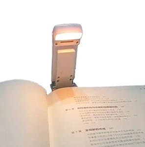 USB Rechargeable Book Light for Reading in Bed Portable Clip-on LED Reading Light Dimmable Bookmark Light for Book Lovers