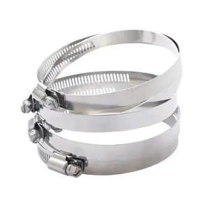 Professional AISI 201 Full Stainless American Type Hose Clip Offshore Energy Industry Gas Pipe Fastening Durable Connector