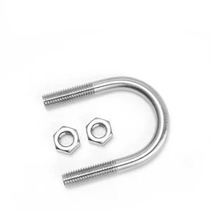 Custom Stainless Steel U Bolt Galvanized U Bolt Clamp with Nut and Washer for Trucks U-bolt Pipe Clamp