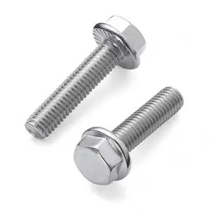 Hardware Fasteners Plain Hex Flange Bolts DIN6921 Stainless Steel Class 4.8 & 6.8 3 Nuts 4mm 6mm 8mm 10mm 12mm 14mm 16mm