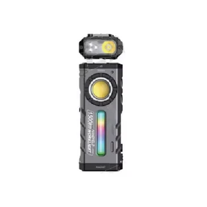 Portable Flashlight with Magnetic Base 1500Lumen for Car Repair and Work Lighting Waterproof Handheld Worklight