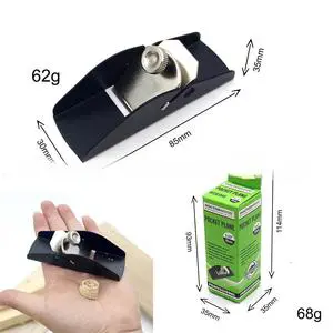 Wholesale 50# Steel Woodworking DIY Hand Tools Flat Trimming Plane Mini Planer Hand Wood Plane 21 Angle Black Nickel Plated