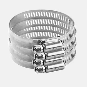 Manufacturer Custom Adjustable Wide Quick Release Hose Clamp 304 316 Stainless Steel American Style Hose Clamp