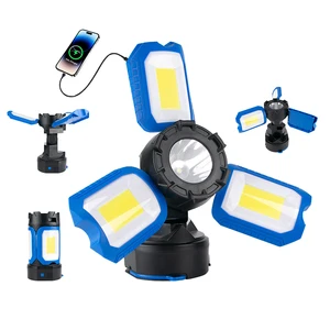 Rechargeable LED Work Light with Magnetic Base, 360° Illumination & 5 Light Modes Portable Cordless Construction Light, 5400mAh