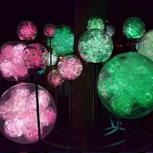 LED Colorful Fiber Optic Light RGB Park square Lighting Hotel Festival Villa Landscape Garden Lawn Decorative Lights