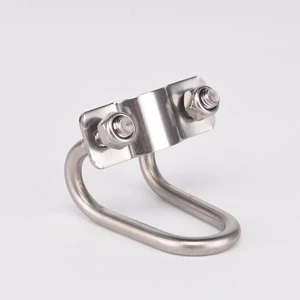 Cixi Yinrun YR-UPC Double U Bolt Heavy Duty Pipe Clamp with Hex Nylon Nut Cross Connector for 1/2