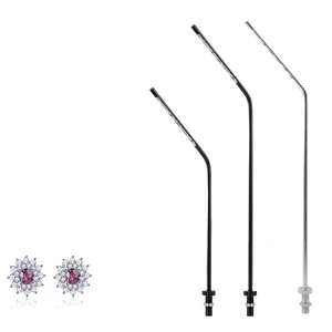 1.5W LED Spotlight Stand Pole Light Cabinet Lights for Display Cases High CRI 90 Durable European Design Light Gray High
