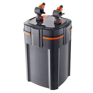 Powerful 396GPH Canister Filter Timed Light 4-Stage External Aquarium Filter Water Circulation Cleaning Aquarium Accessories