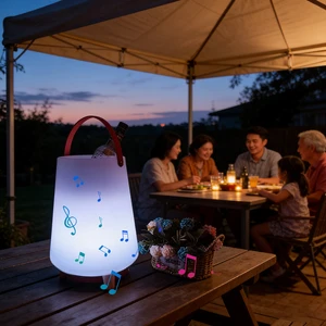 Relaxing Sound Glowing Speakers BL Speaker Light Music Speaker Led Decorative Lights Night Lamps Music Lamp for Home Party