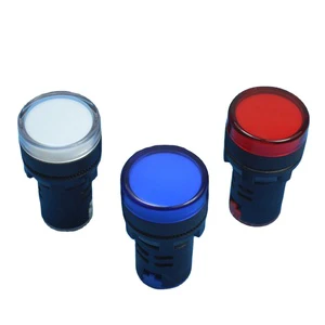 Plastic pilot Light Lamps 10mm Panel Mounted 220V Blue LED Indicator 220v Led Indicator