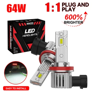Redsea Factory R200 LED Headlight Bulb H7 H11 H1 Luces 6000k Direct Mini Plug and Play Bombillos H4 9005 9006 1:1 Car Headlamp