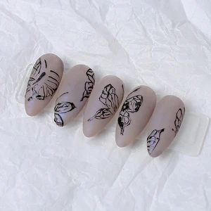 Nail Painting Gel 5g Black White Pure Color Gel No Yellowing High Quality with Jar Packing for Drawing Nails Nail Salon