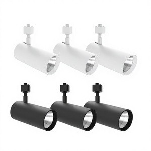 Modern Dimmable Adjustable 30W 25W 20W 15W 10W Commercial Ceiling Track Light Rail Lighting System Led Track Light