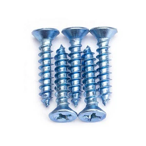 High Reputation Stainless Steel 304 Cross Flat Head Self-tapping Screws Cross Recessed Tapping Screws in Stock