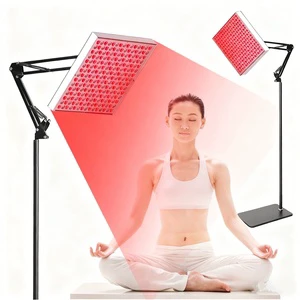 New Healthy 225 LEDs 660nm 850nm Adjustable Floor Stand Hanging Rope and Desktop Stand Portable 45W Red Light & Infrared Panel
