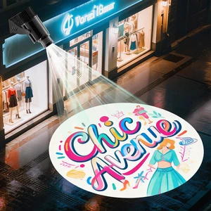 Custom Logo Projector Light Outdoor Waterproof Gobo Projector 40W 60W 100W 150W 200WLED Advertising Lights for Business Branding