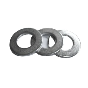 Round Flat Washer Carbon Steel Gaskets GB97 DIN125 M6 M8 M10 M12 M14 Hot Dip Galvanized Zinc Plated Black Oxide Stainless Steel