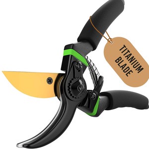 Heavy Duty 65Mn Steel Bypass Pruning Shears Professional Garden Scissors For Orchard Branch Flower Cutting OEM