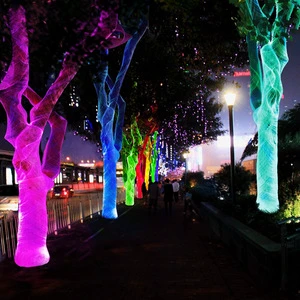 Fiber Optic Woven Mesh Lighting LED Fiber Optic Mesh Lights for Event Holiday Custom Led Fiber Optic
