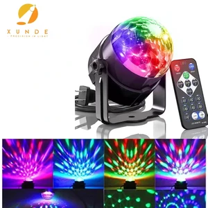 Disco Ball Lights Music DJ Lighting Magic Rotating LED Stage Lights for Birthday Parties Pub Indoor Decoration